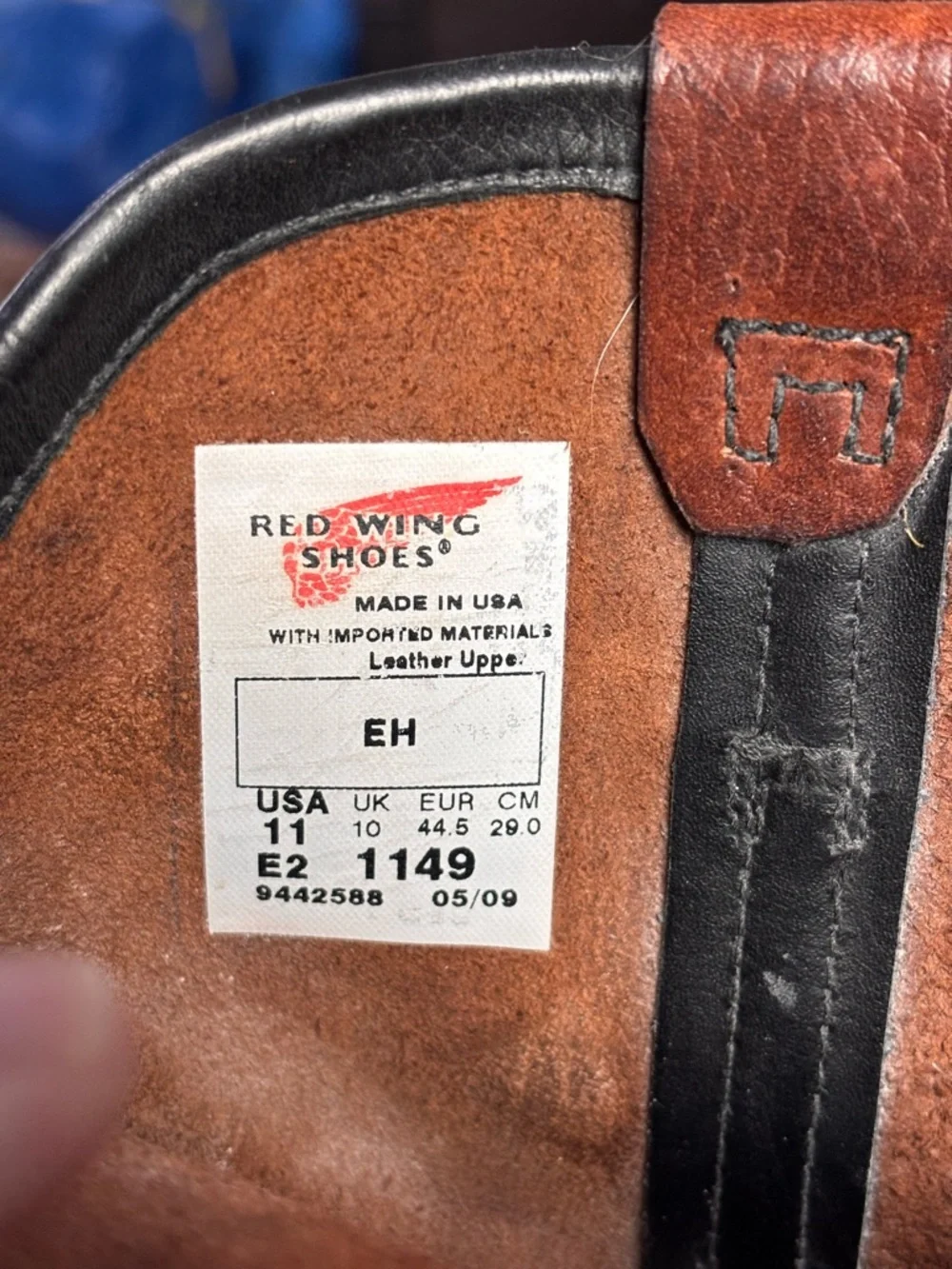 Red Wing Pecos 1149 Pull-On Brown Leather Work Boots – Sz 11 EE (E2)